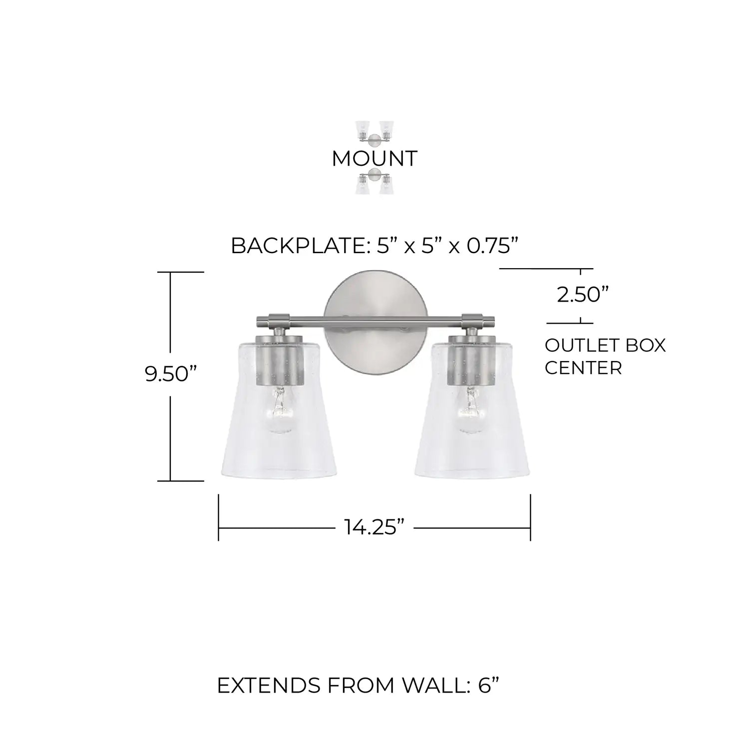 CAPITAL LIGHTING, BAKER VANITY, VANITY LIGHT