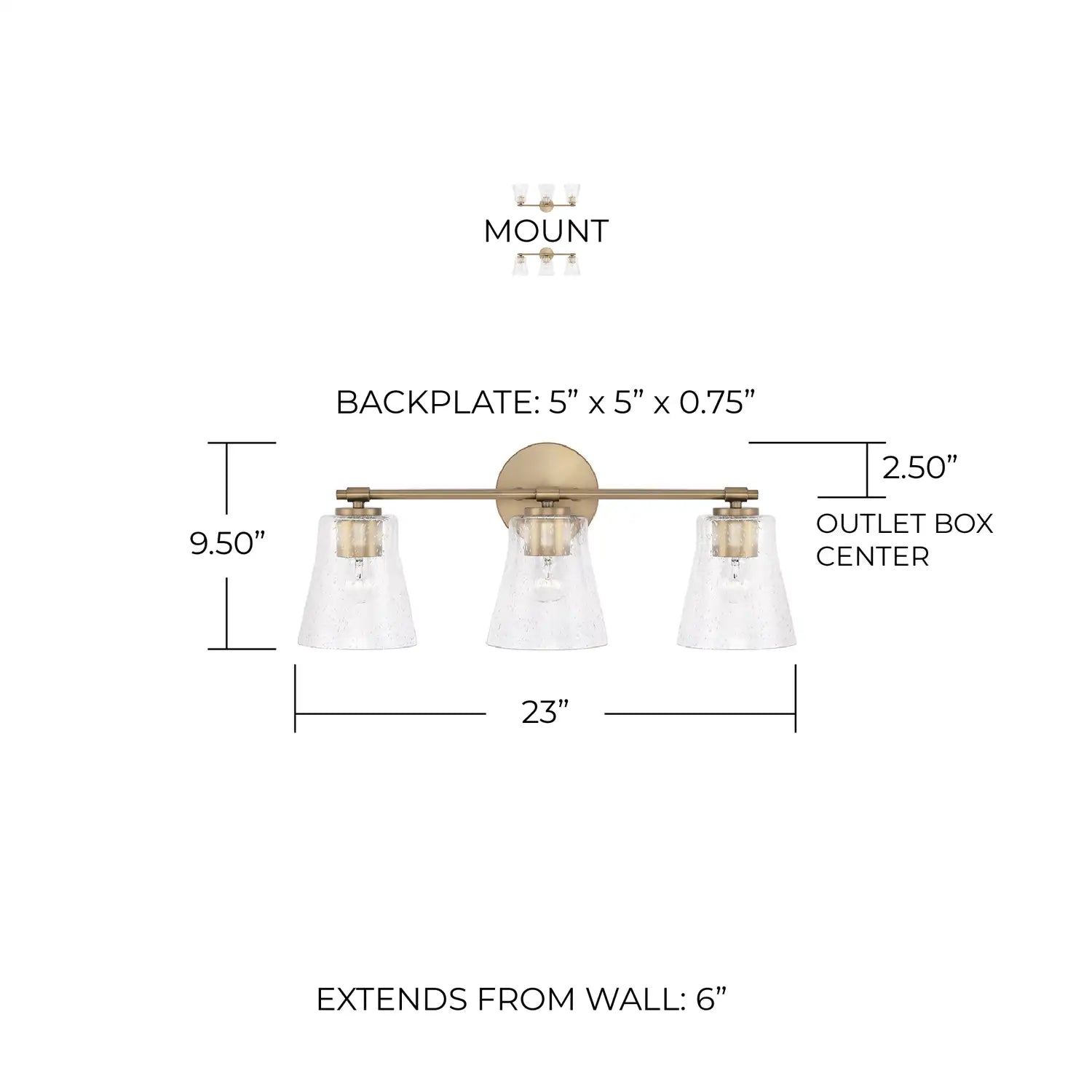 CAPITAL LIGHTING, BAKER VANITY, VANITY LIGHT