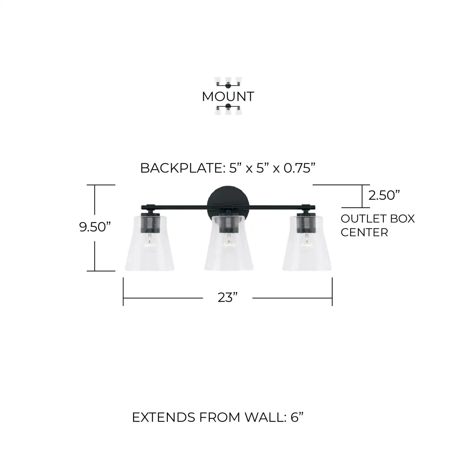 CAPITAL LIGHTING, BAKER VANITY, VANITY LIGHT