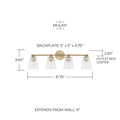 CAPITAL LIGHTING, BAKER VANITY, VANITY LIGHT