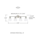 CAPITAL LIGHTING, BAKER VANITY, VANITY LIGHT