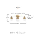 CAPITAL LIGHTING, MADISON VANITY, VANITY LIGHT