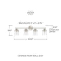 CAPITAL LIGHTING, MADISON VANITY, VANITY LIGHT