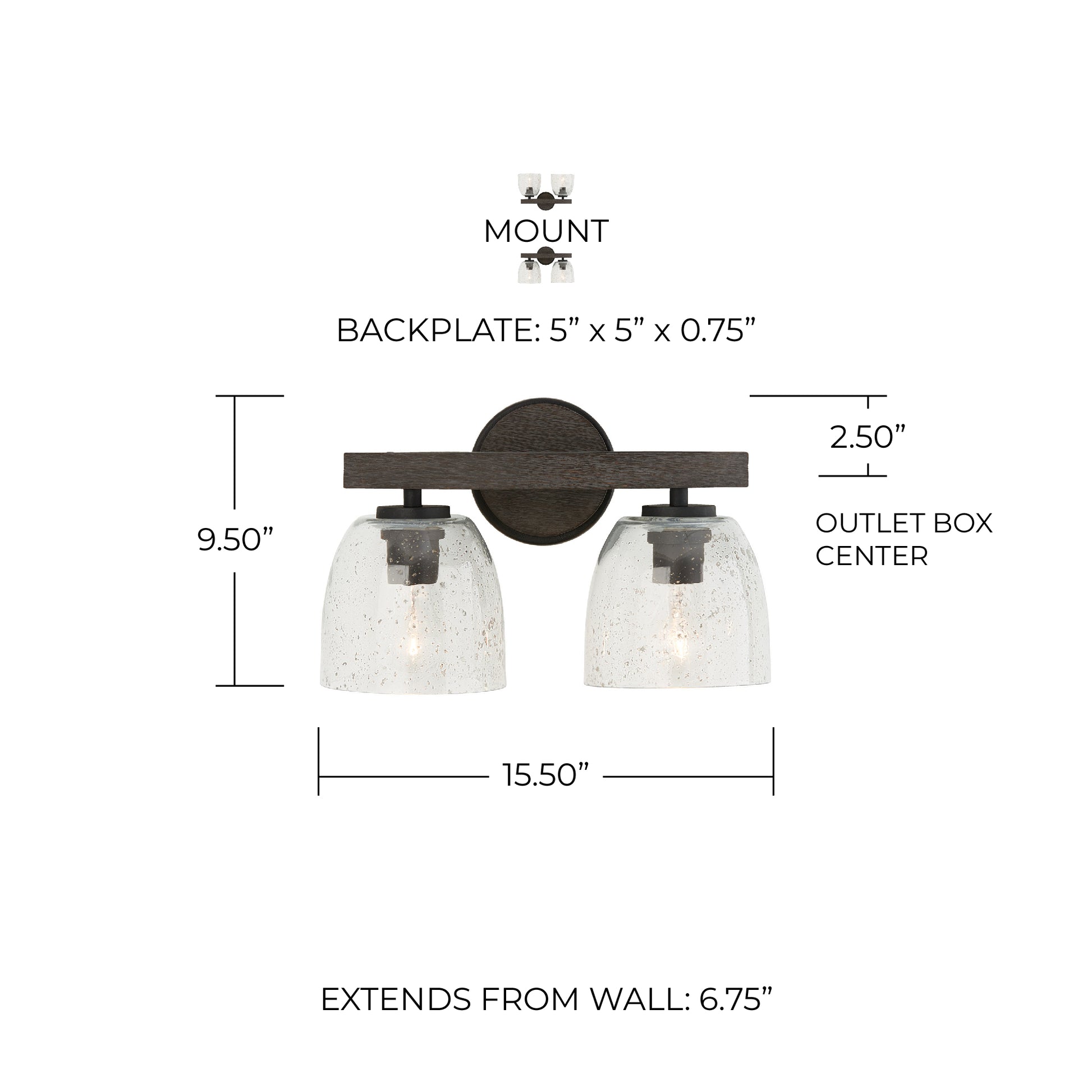 CAPITAL LIGHTING, CLIVE VANITY, VANITY LIGHT