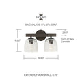CAPITAL LIGHTING, CLIVE VANITY, VANITY LIGHT
