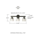 CAPITAL LIGHTING, CLIVE VANITY, VANITY LIGHT