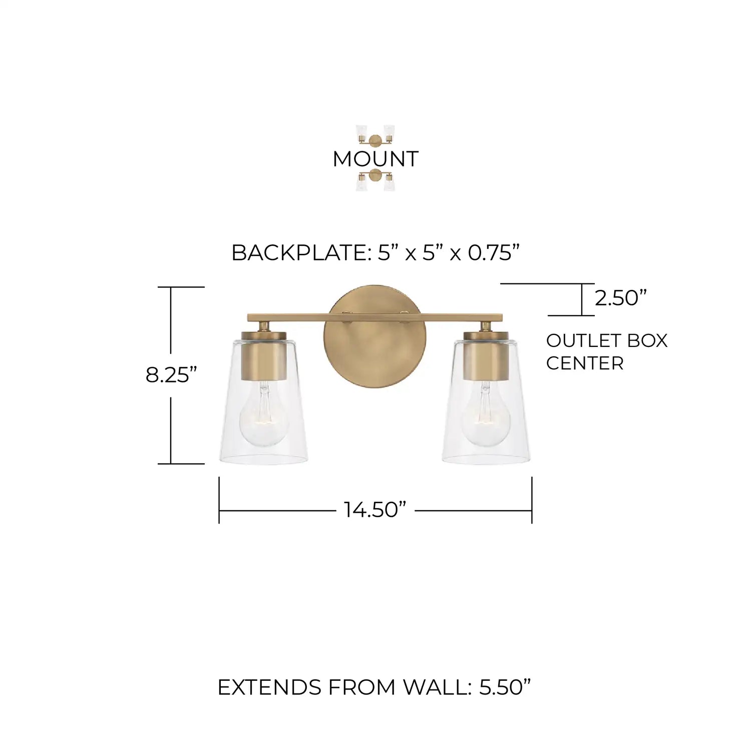 CAPITAL LIGHTING, PORTMAN VANITY, VANITY LIGHT
