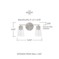 CAPITAL LIGHTING, PORTMAN VANITY, VANITY LIGHT