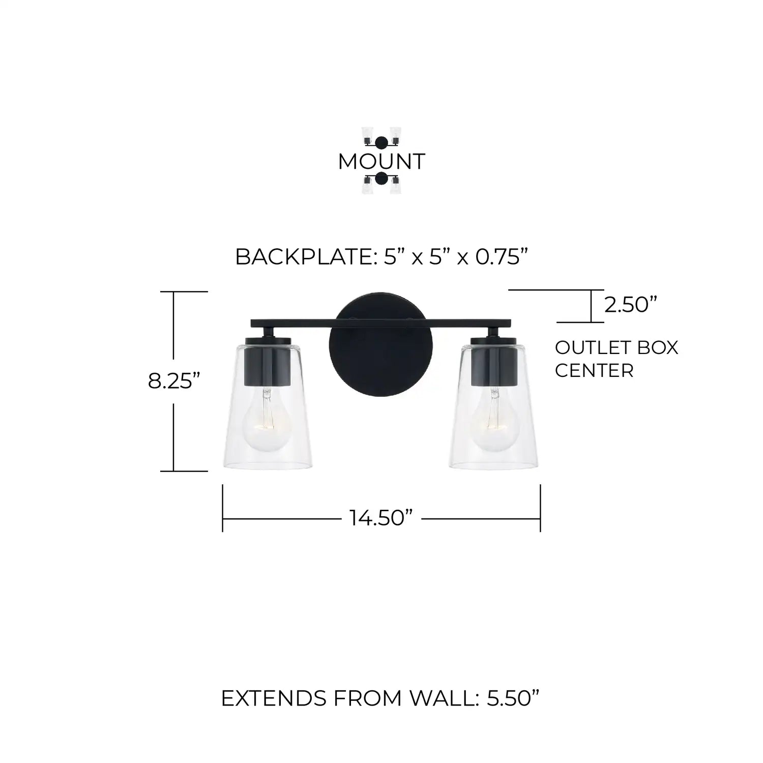 CAPITAL LIGHTING, PORTMAN VANITY, VANITY LIGHT