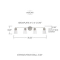 CAPITAL LIGHTING, PORTMAN VANITY, VANITY LIGHT