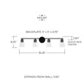 CAPITAL LIGHTING, PORTMAN VANITY, VANITY LIGHT