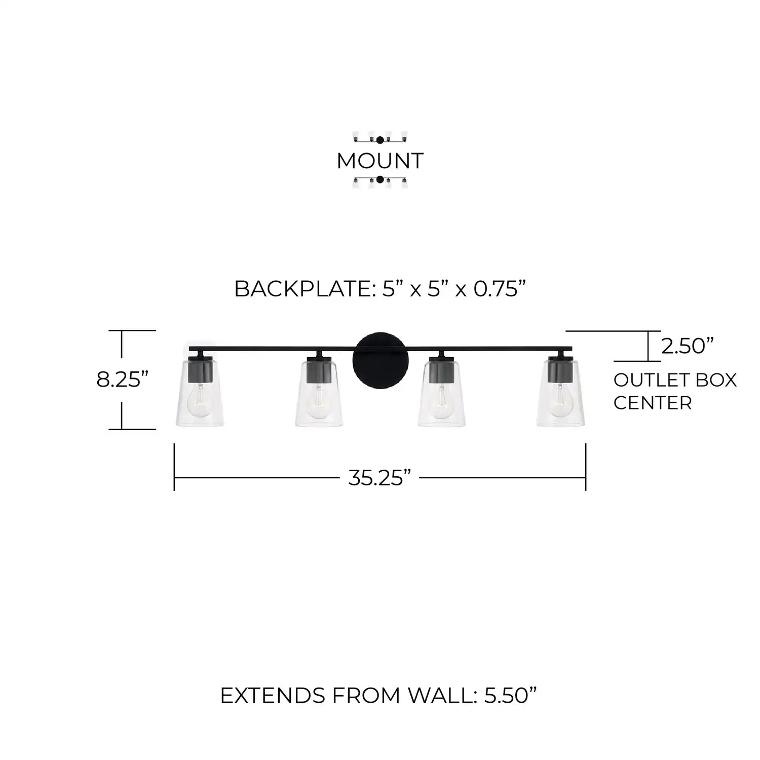 CAPITAL LIGHTING, PORTMAN VANITY, VANITY LIGHT