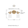 CAPITAL LIGHTING, FULLER VANITY, VANITY LIGHT
