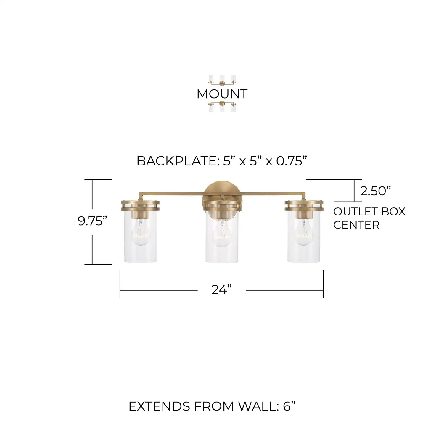 CAPITAL LIGHTING, FULLER VANITY, VANITY LIGHT