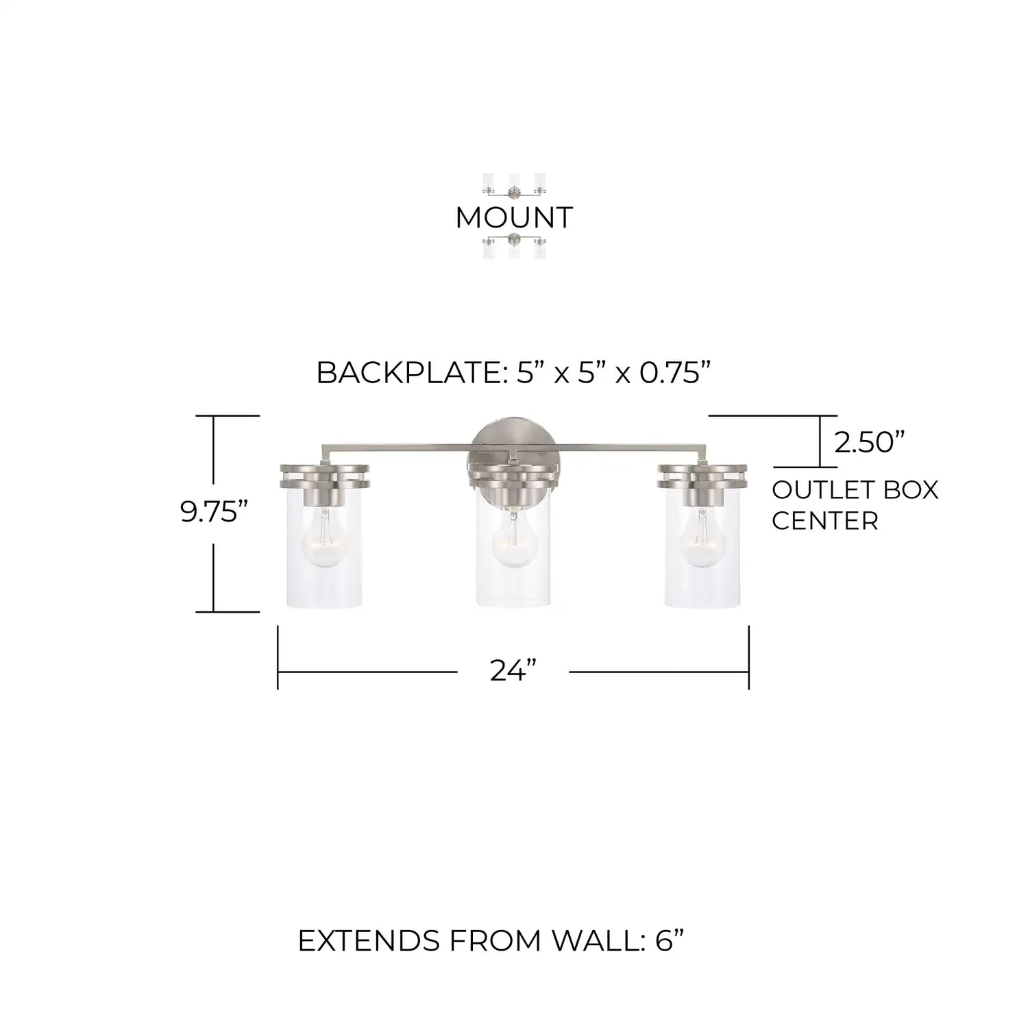 CAPITAL LIGHTING, FULLER VANITY, VANITY LIGHT