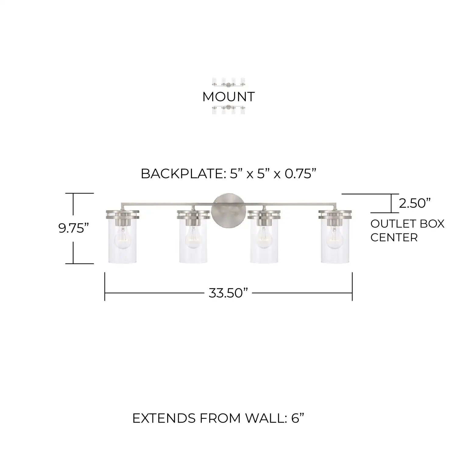 CAPITAL LIGHTING, FULLER VANITY, VANITY LIGHT