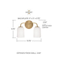 CAPITAL LIGHTING, LAWSON VANITY, VANITY LIGHT