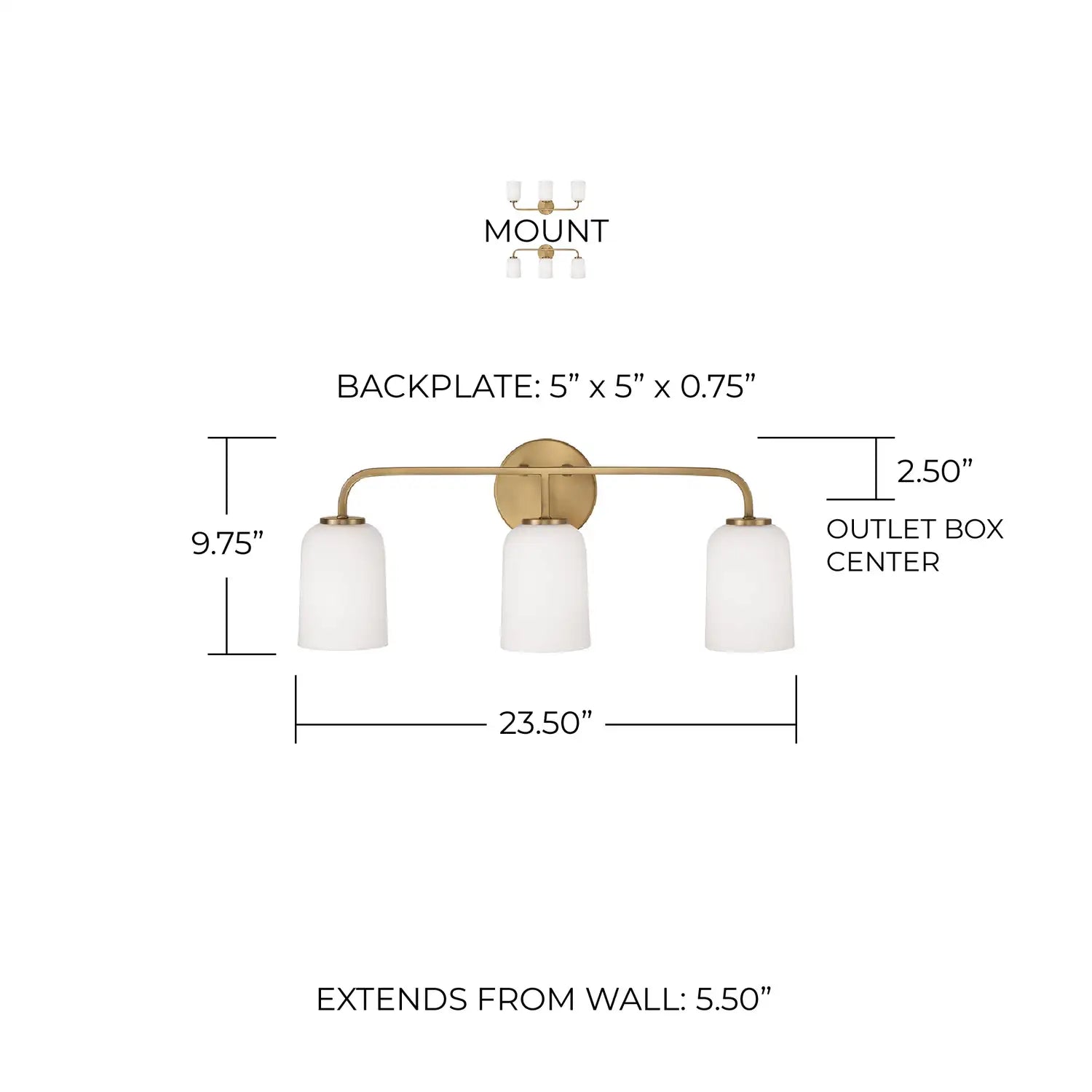 CAPITAL LIGHTING, LAWSON VANITY, VANITY LIGHT