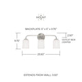 CAPITAL LIGHTING, LAWSON VANITY, VANITY LIGHT
