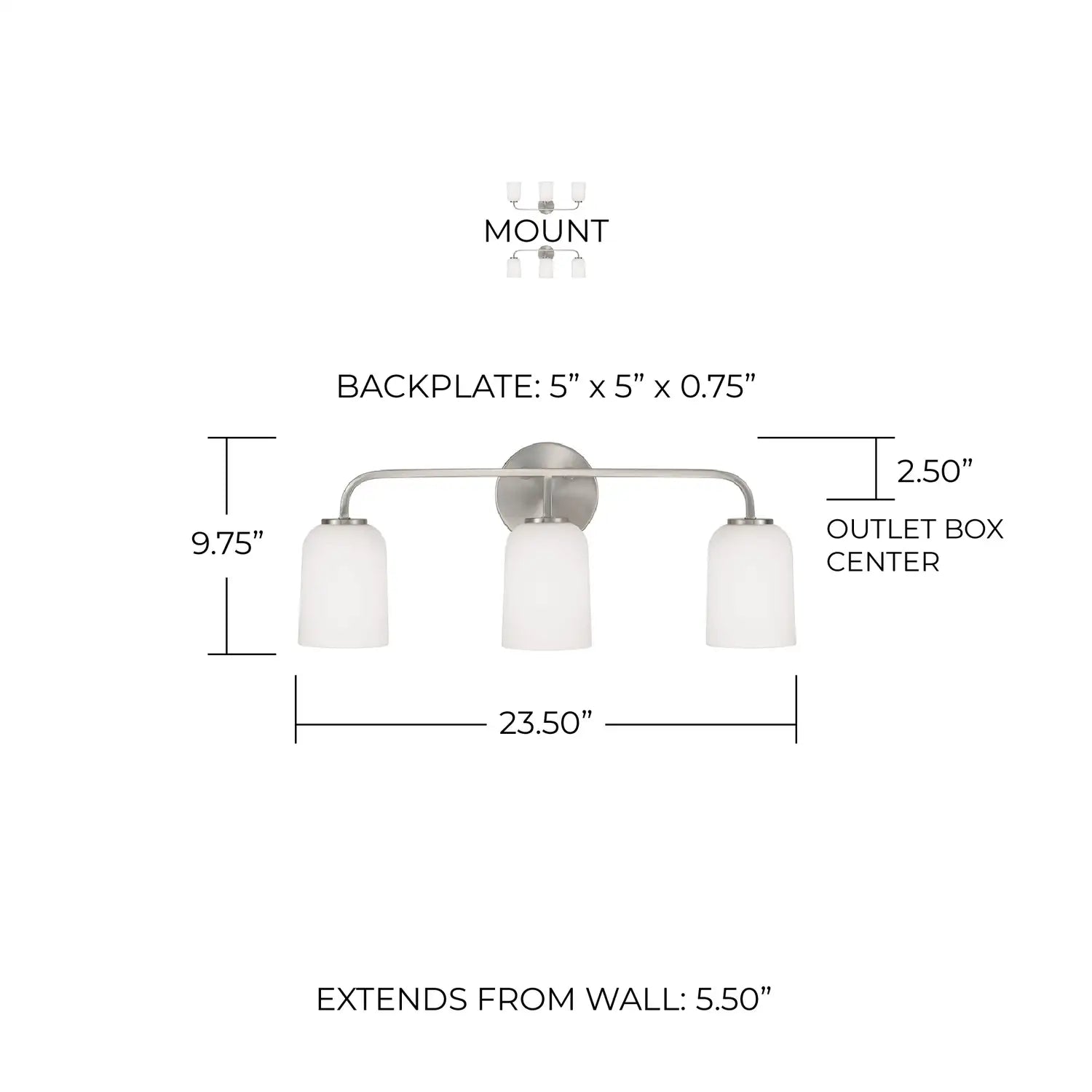 CAPITAL LIGHTING, LAWSON VANITY, VANITY LIGHT