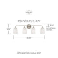 CAPITAL LIGHTING, LAWSON VANITY, VANITY LIGHT