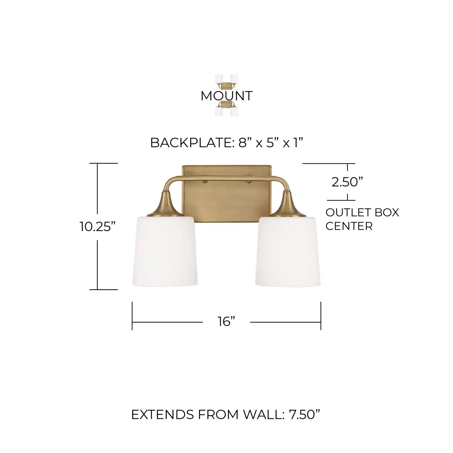 CAPITAL LIGHTING, PRESLEY VANITY, VANITY LIGHT