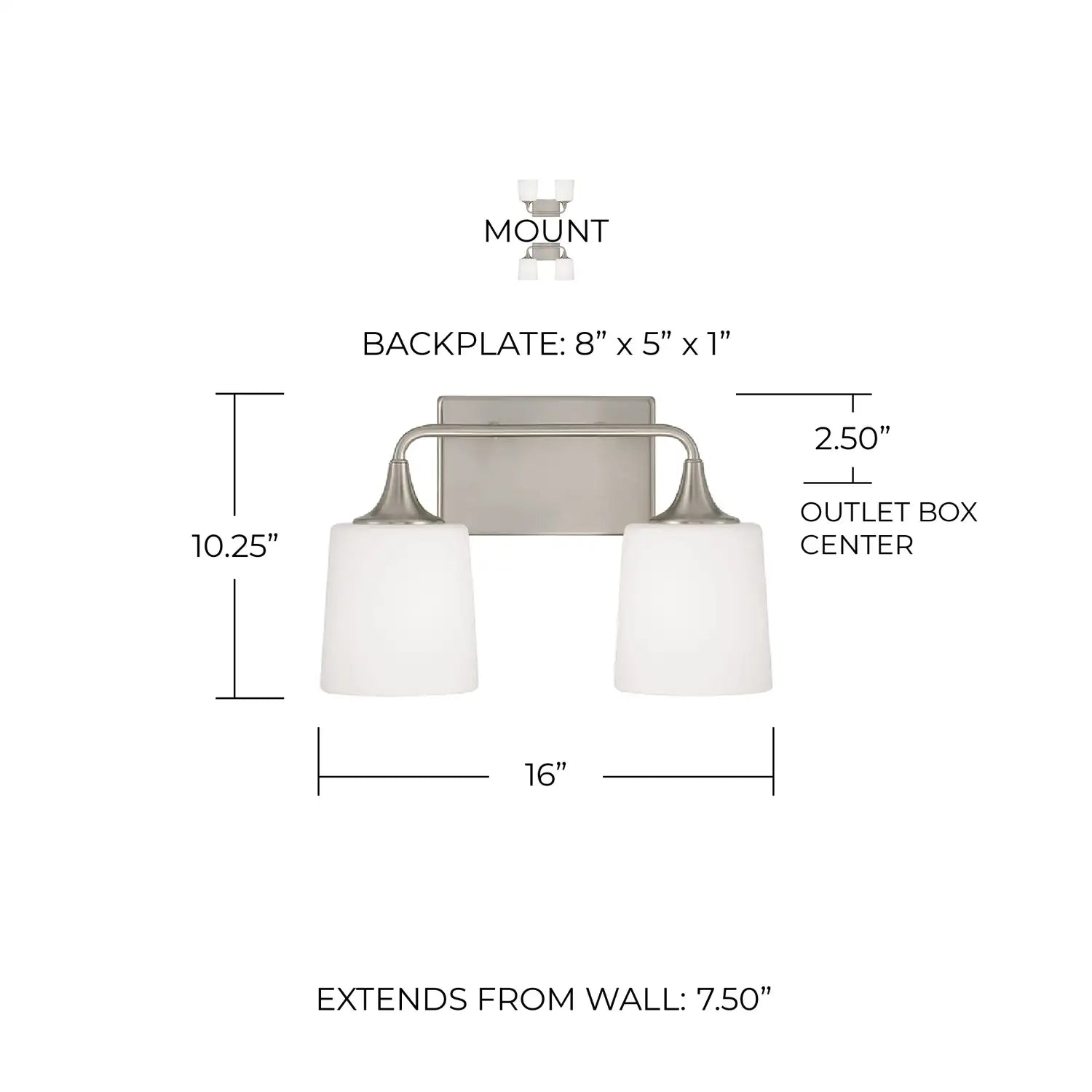 CAPITAL LIGHTING, PRESLEY VANITY, VANITY LIGHT