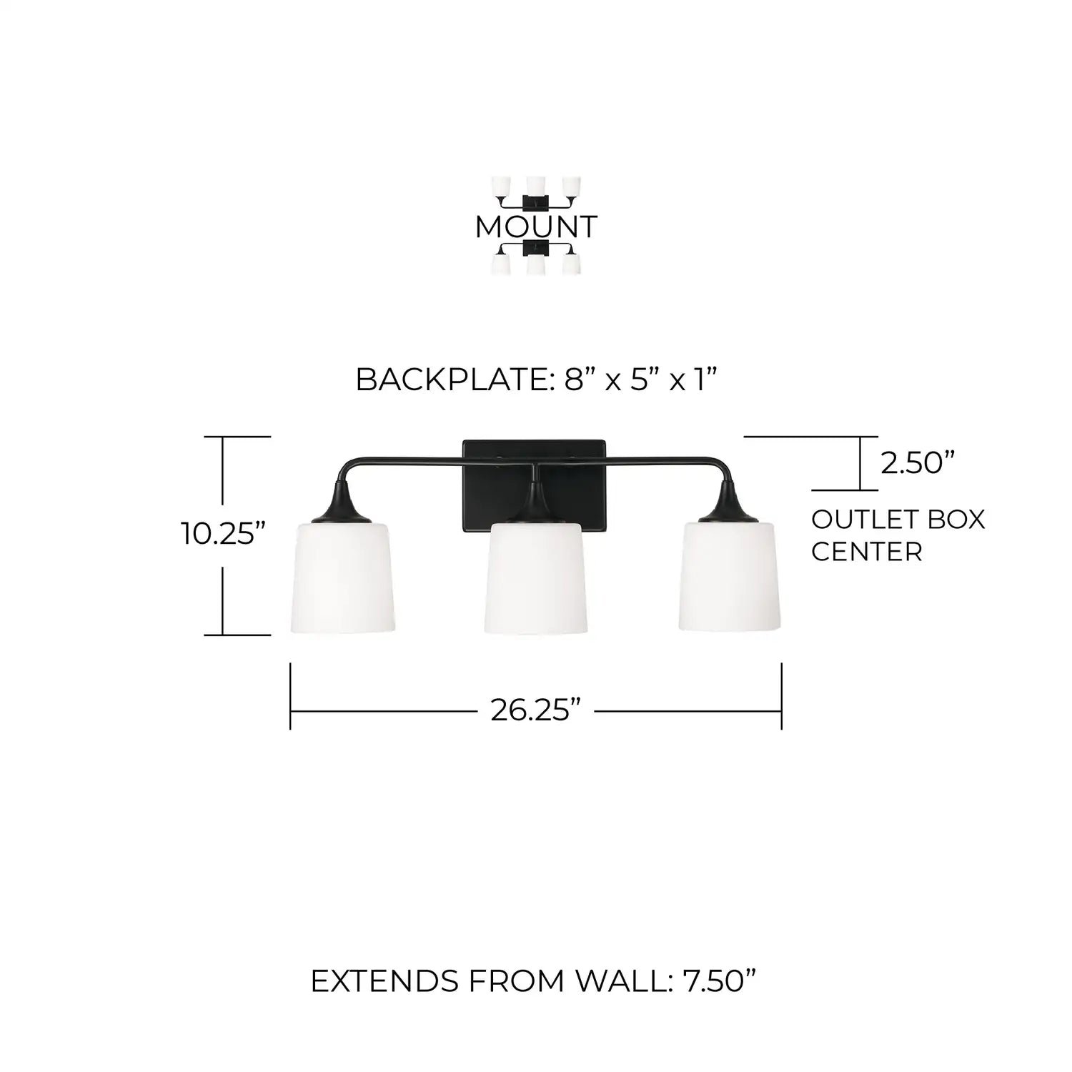 CAPITAL LIGHTING, PRESLEY VANITY, VANITY LIGHT
