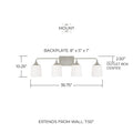 CAPITAL LIGHTING, PRESLEY VANITY, VANITY LIGHT