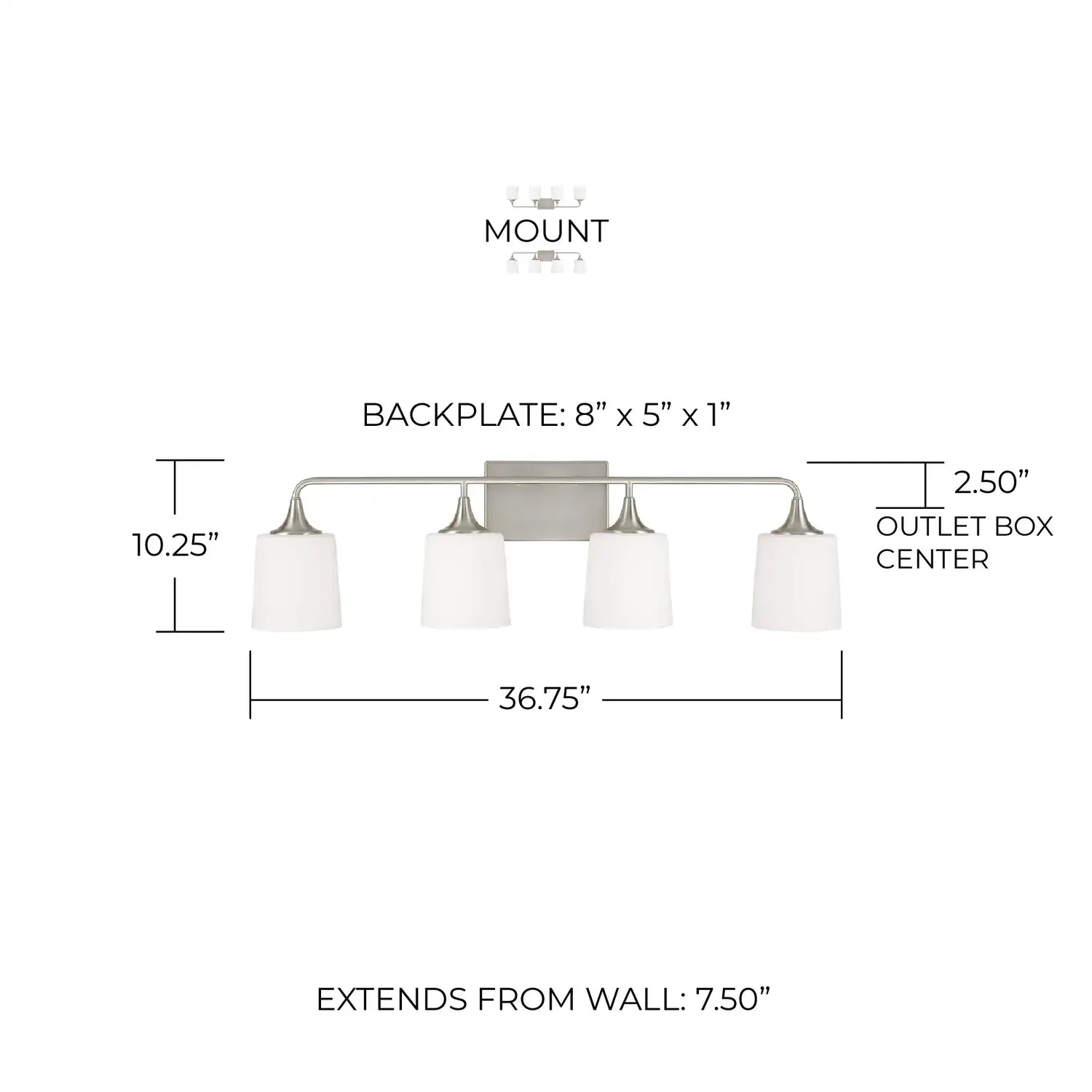 CAPITAL LIGHTING, PRESLEY VANITY, VANITY LIGHT
