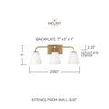 CAPITAL LIGHTING, BRODY VANITY, VANITY LIGHT