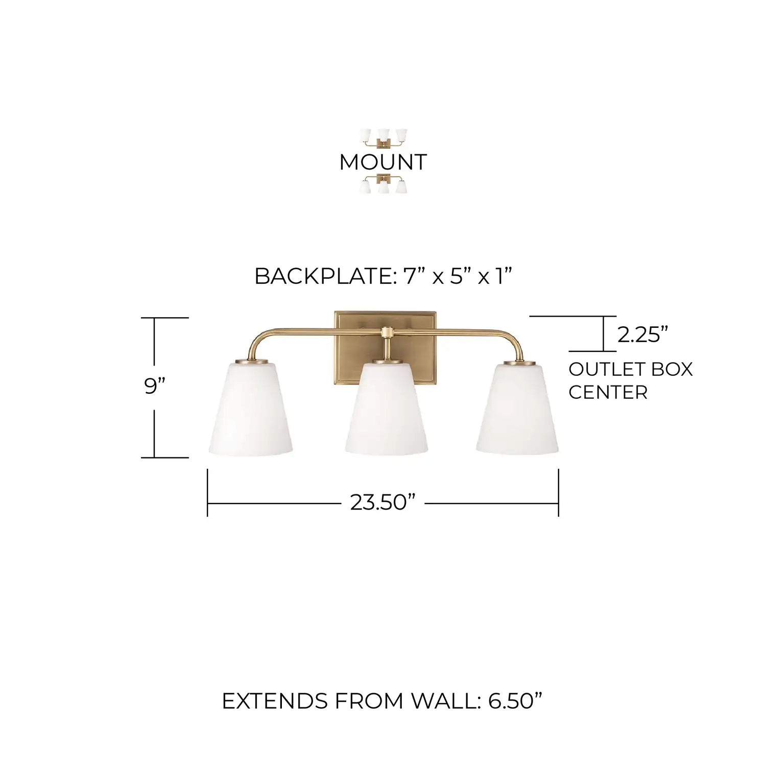 CAPITAL LIGHTING, BRODY VANITY, VANITY LIGHT