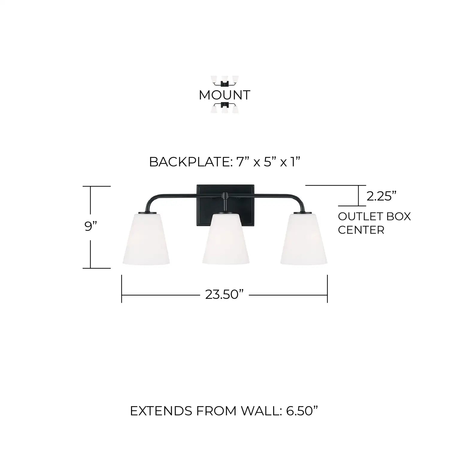 CAPITAL LIGHTING, BRODY VANITY, VANITY LIGHT