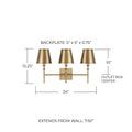 CAPITAL LIGHTING, WHITNEY VANITY, VANITY LIGHT