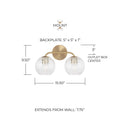 CAPITAL LIGHTING, DOLAN VANITY, VANITY LIGHT
