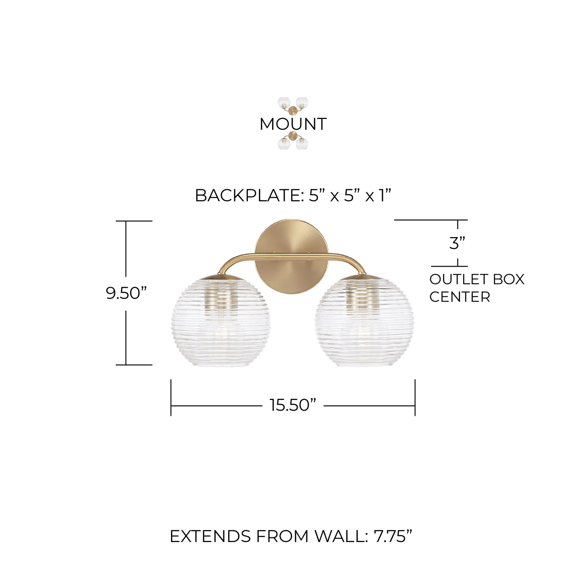 CAPITAL LIGHTING, DOLAN VANITY, VANITY LIGHT