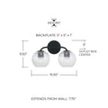 CAPITAL LIGHTING, DOLAN VANITY, VANITY LIGHT