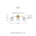 CAPITAL LIGHTING, DOLAN VANITY, VANITY LIGHT