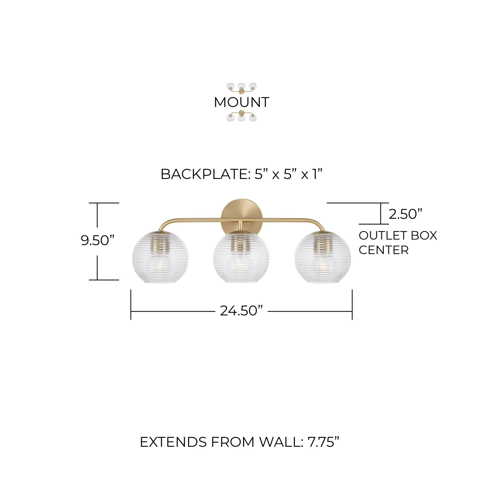 CAPITAL LIGHTING, DOLAN VANITY, VANITY LIGHT