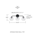 CAPITAL LIGHTING, DOLAN VANITY, VANITY LIGHT
