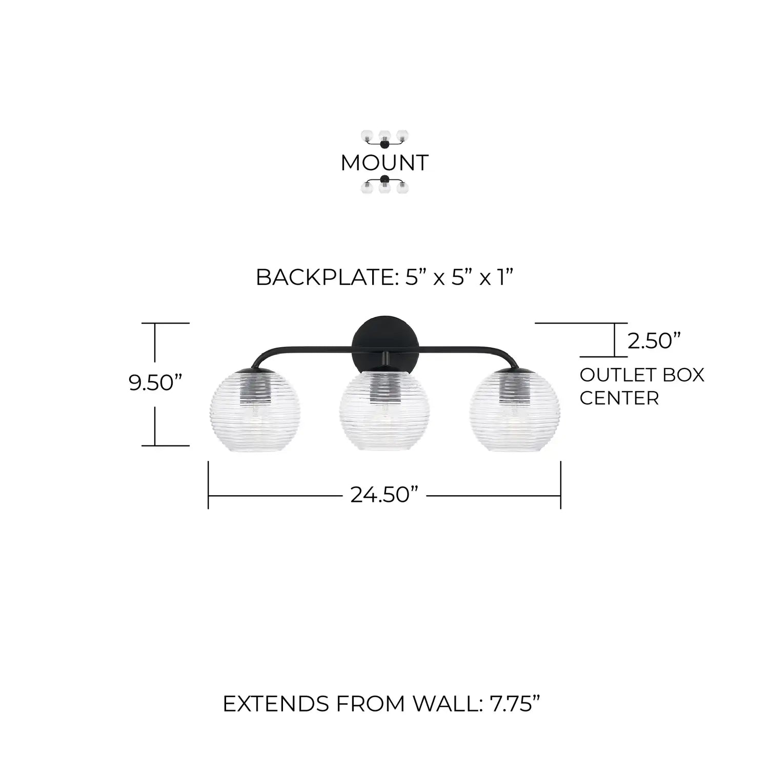 CAPITAL LIGHTING, DOLAN VANITY, VANITY LIGHT