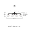 CAPITAL LIGHTING, DOLAN VANITY, VANITY LIGHT