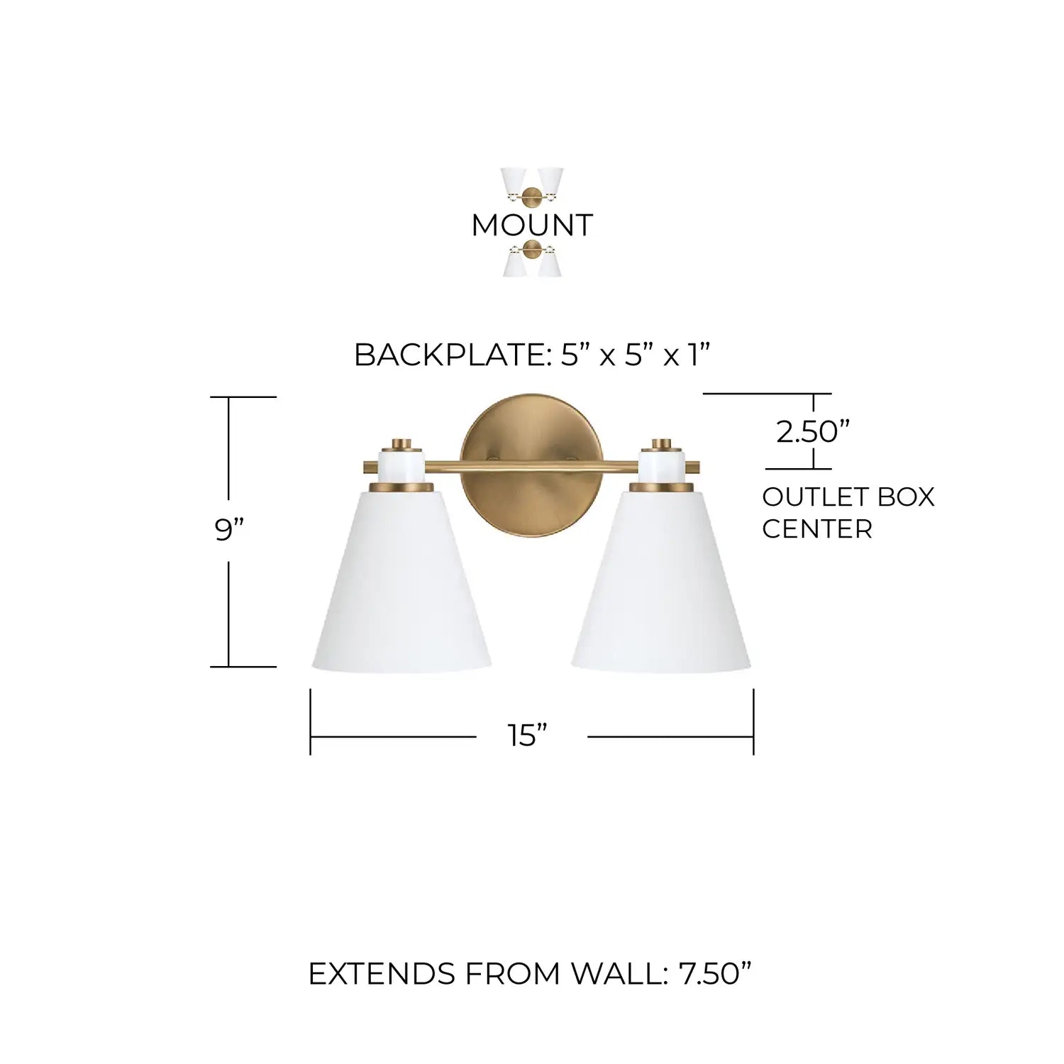 CAPITAL LIGHTING, BRADLEY VANITY, VANITY LIGHT