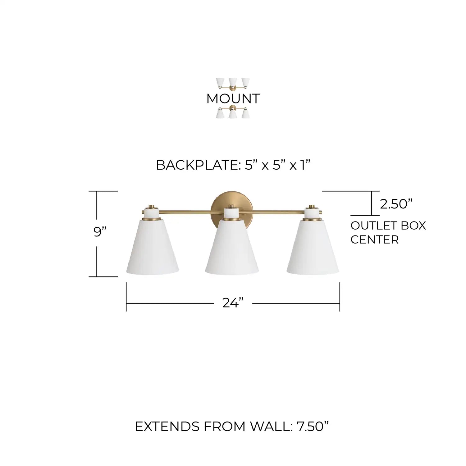 CAPITAL LIGHTING, BRADLEY VANITY, VANITY LIGHT