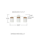 CAPITAL LIGHTING, LIAM VANITY, VANITY LIGHT