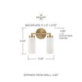 CAPITAL LIGHTING, ALYSSA VANITY, VANITY LIGHT