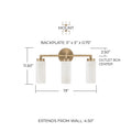 CAPITAL LIGHTING, ALYSSA VANITY, VANITY LIGHT