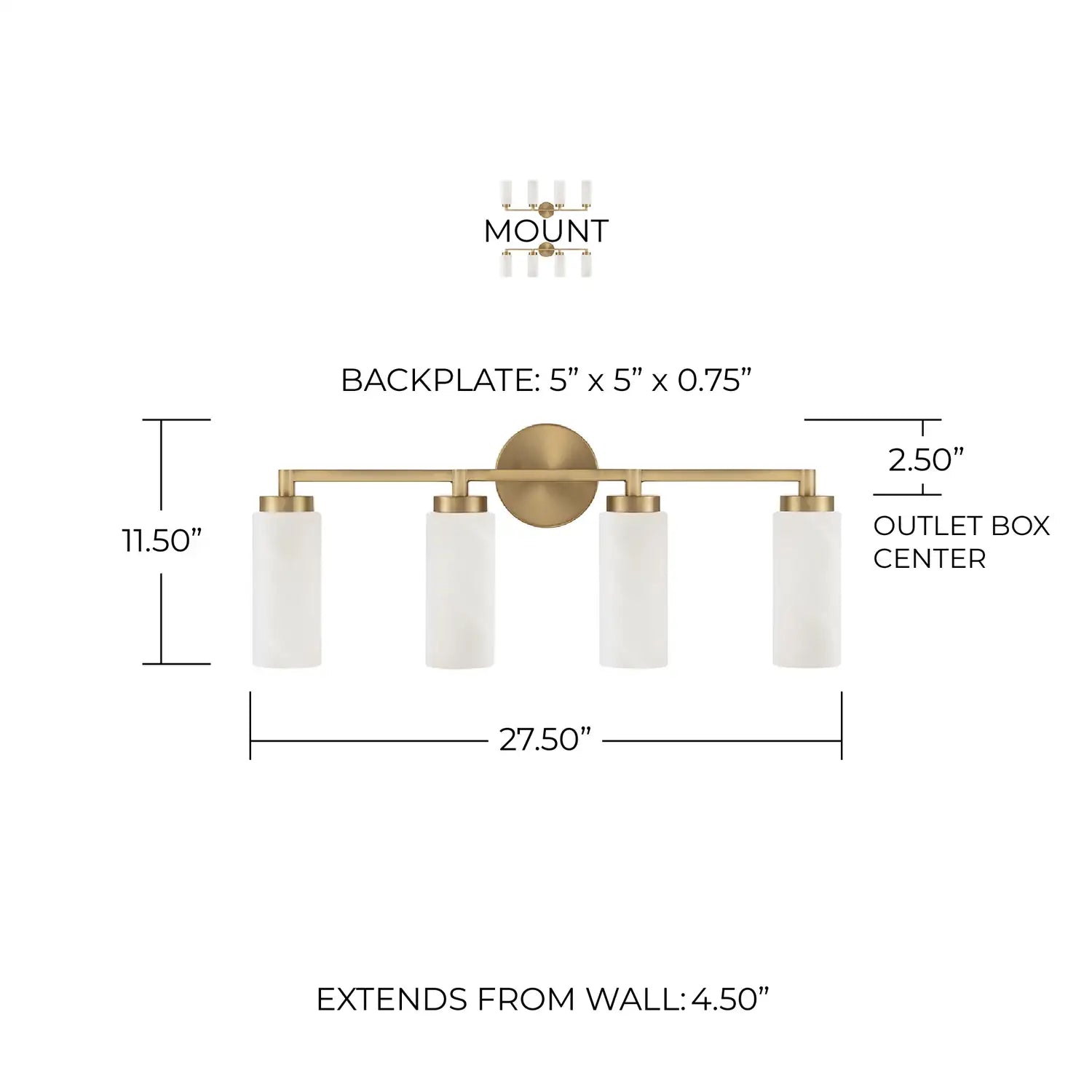 CAPITAL LIGHTING, ALYSSA VANITY, VANITY LIGHT