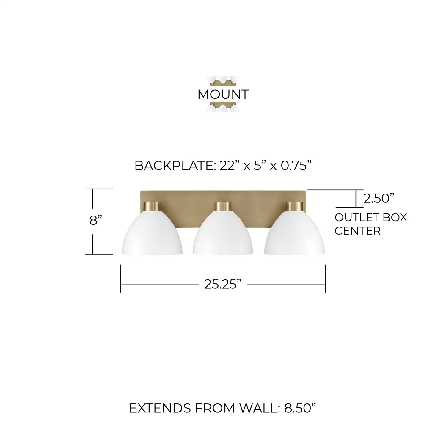 CAPITAL LIGHTING, ROSS VANITY, VANITY LIGHT