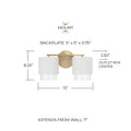 CAPITAL LIGHTING, WELLER VANITY, VANITY LIGHT